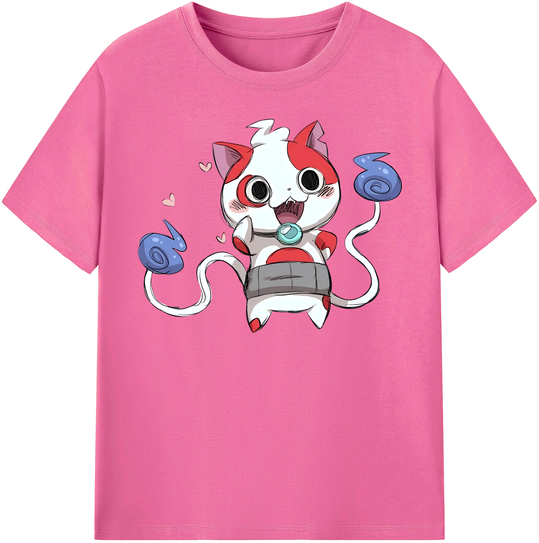 （画像用） 妖怪ウォッチ Yo-kai Watch レディースカジュアルプリントTシャツ（綿100％）
